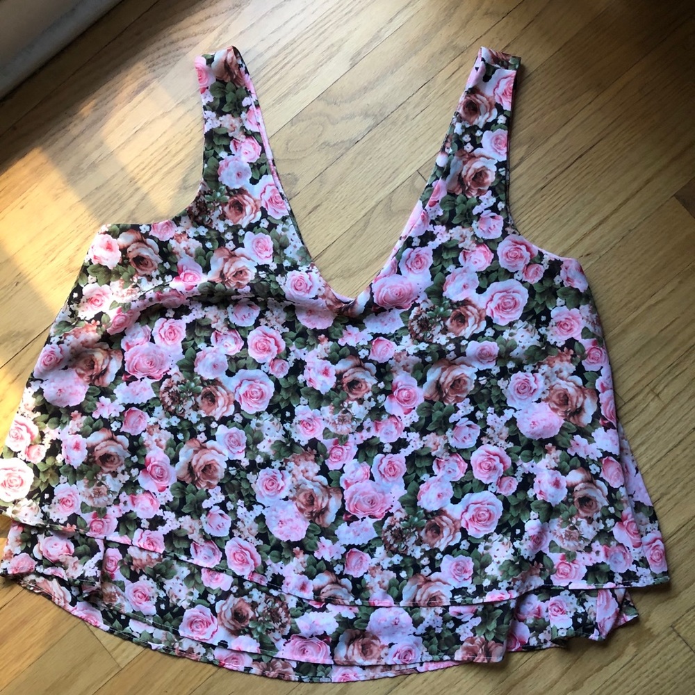 Floral tank blouse